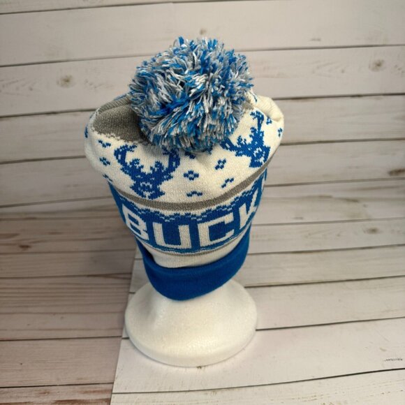 Fox Sports Wisconsin Milwaukee Bucks NBA Unisex Adult Pom Top Winter Beanie Hat - Picture 3 of 6